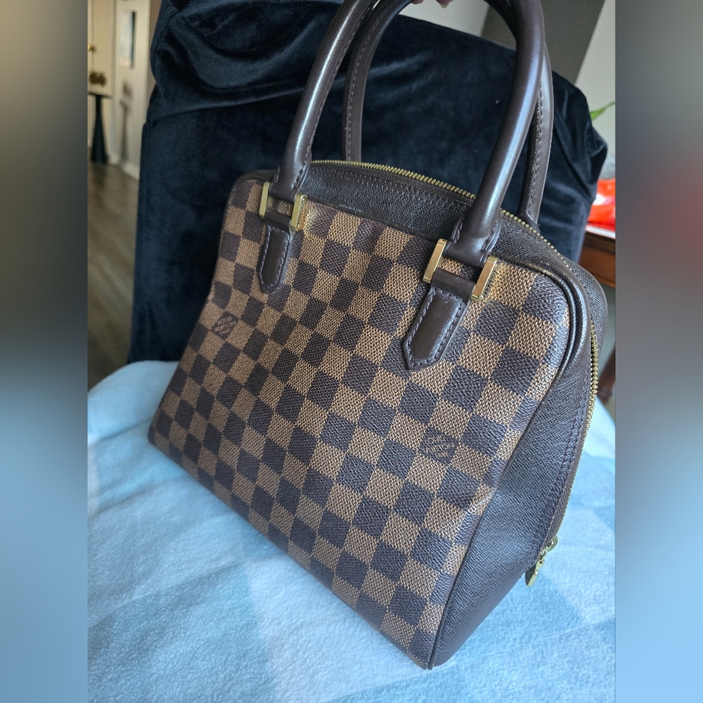 Louis Vuitton Brown Checkered Satchel - Picture 3 of 12